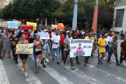 Manifestació al juliol de familiars i amics de la víctima.