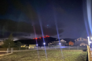 Los vecinos vieron estas luces desde la carretera hacia Aravell.