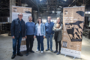 Imagen de la presentación del festival, ayer en la antigua fábrica J. Trepat de Tàrrega.