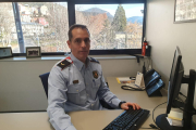 El caporal David Cañete, cap de la Unitat Regional de Policia Administrativa dels Mossos al Pirineu.