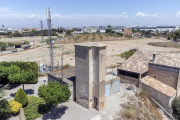 Imagen del depósito de agua de Fonolleres. 