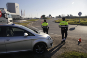 Imagen de archivo de un control de la unidad de tráfico de los Mossos d'Esquadra en la carretera LP-3322 en Vila-sana.