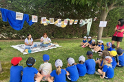 La campaña ‘Al Segrià, piscines cíviques’ arrancó ayer en Els Alamús con talleres para escolares. 