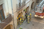 El incidente provocó expectación en la calle Canonges.