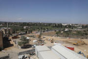 Obras del nuevo edificio de consultas externas del Arnau de Vilanova.