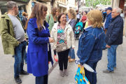 Laura Borràs va visitar dilluns Tàrrega.