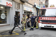 Estat en què va quedar el patinet després d’explotar la bateria.