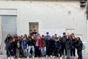 Los alumnos del instituto Manuel de Montsuar de Lleida participaron en el Itinerari de Memòria.
