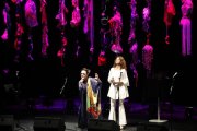 Martirio y Carmen París, dos de las cuatro protagonistas del concierto inaugural del Festival MUD de Lleida, anoche en la Llotja.