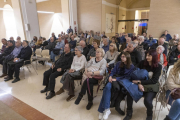 La presentació ahir a l’Auditori de Cervera del llibre dedicat a Francesc Fortiana.