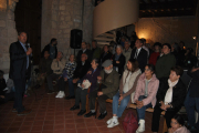 El alcalde de la Floresta, Jaume Setó, en la estrena del audiovisual. 