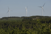 Imatge d’arxiu de molins de vent a les Garrigues.