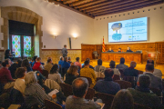 Imatge de la inauguració del seminari ‘Mobilitzem-nos, món rural’ que es va celebrar ahir a Lleida.