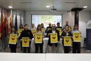 Els organitzadors de la campanya ‘Escolta el batec del teu comerç’, ahir a la presentació a Pimec.