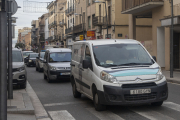 Un alt volum de trànsit ahir en la travessia de la C-14 a Tàrrega.