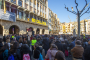 Imatge d’arxiu d’una concentració contra l’assassinat d’una dona a Balaguer.