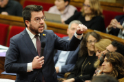 El president del Govern, Pere Aragonès, en una imatge d’arxiu.