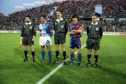 Bakero, en la seua etapa com a jugador del Pontevedra.