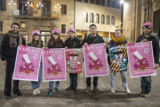 Presentació dels actes del Carnaval a Tàrrega ahir a la plaça Major.