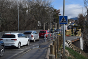 La plataforma va quedar instal·lada divendres a la matinada.