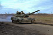 Un carro de combat ucraïnès a la província de Donetsk.