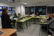 Una de les classes a l’Escola Oficinal d’Idiomes de la Seu d’Urgell, al Centre Cultural Les Monges.