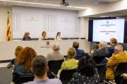 Un moment de la presentació celebrada ahir a la delegació del Govern a Lleida.