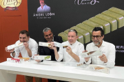 Foto de la presentació a Alimentaria de la línia Sinergia.