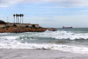 La platja del Miracle de Tarragona, on dijous van morir ofegades dos persones.