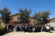 El grup de 4t d’ESO de l’institut Gili i Gaya de Lleida, dimecres passat al Castell del Remei.