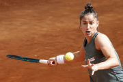 Sara Sorribes, que estarà a Lleida, en el seu partit ahir a Madrid.