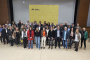 La candidata per Lleida, Marta Vilalta, i la consellera Tània Verge, ahir en l’acte a Artesa de Lleida.