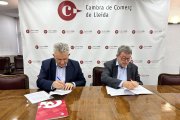 Jaume Saltó i Jordi William Carnes van firmar l’acord.