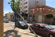 El fanal va caure sobre un arbre a l’avinguda de la Generalitat.