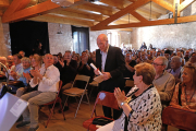 El mestre picapedrer Fèlix Martín, protagonista de l’homenatge a la Sala Sindical de la Floresta.