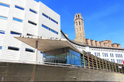 Vista de l’edifici de l’Audiència de Lleida, al Canyeret.