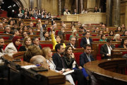 Moment d’una sessió del Parlament de Catalunya la passada legislatura.