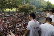 La rua del Força Lleida per celebrar l'ascens a l'ACB
