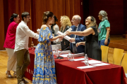 L’Auditori Enric Granados va acollir la cerimònia d’orles dels estudiants de la Facultat de Lletres.