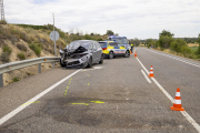 Imatge del turisme implicat en la col·lisió mortal.