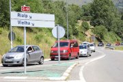 Retencions ahir a la C-13 al Pallars Sobirà.