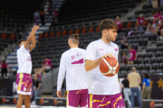 Rafa Villar, en els moments previs al partit contra l’Estudiantes, a la final del play-off d’ascens.