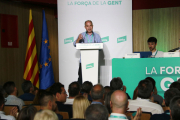 El secretari general de Junts, Jordi Turull, al Consell Nacional celebrat a Bolvir.