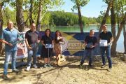 Presentació ahir del Festipallars, al costat del pantà de Sant Antoni.