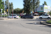 Rotonda de l’encreuament entre les avingudes de Pinyana i Rovira Roure, al costat de l’hospital Arnau.