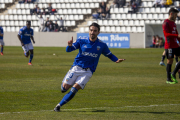 Chuli celebra un gol en un partit de la temporada passada.