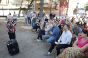 Maria Teresa Alés Amat, de 80 anys, va pronunciar ahir el pregó inaugural de les festes del barri.