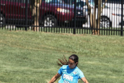 María Mon, durant un entrenament amb la Universitat de West Alabama.