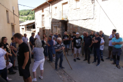 Mig centenar de ramaders es va manifestar ahir a Hortoneda contra els atacs dels cànids.