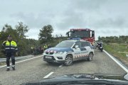 L’accident va obligar a tallar la carretera